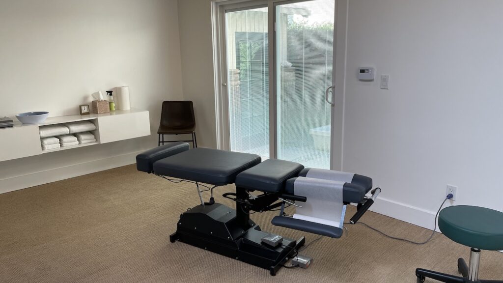 Leander Chiropractic Flexion Distraction Table at the Center for Health and Longevity